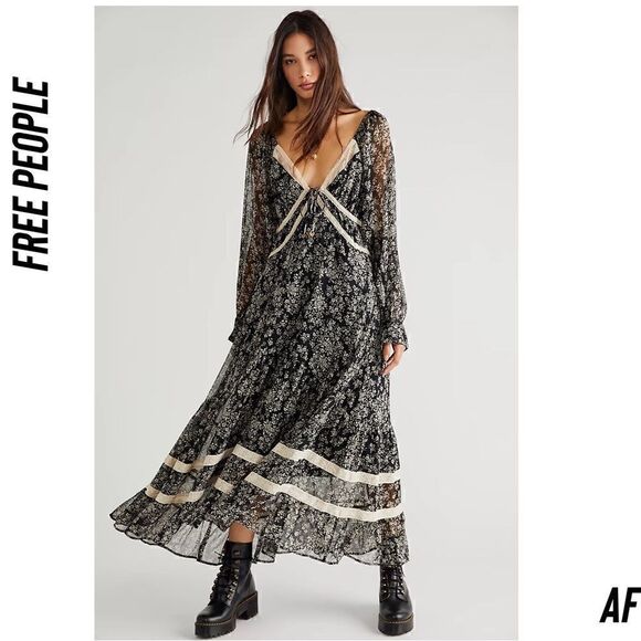 FREE PEOPLE CALLOWAY MAXI DRESS NWT - Picture 8 of 13